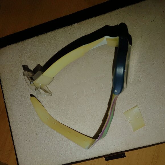 Swatch Originals Gent Blue Multicolor Abstract Design Watch READ - Picture 6 of 13